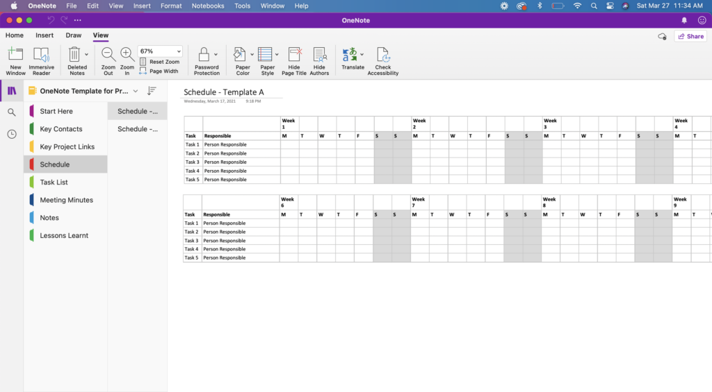 OneNote Template For Project Collaboration The Better Grind