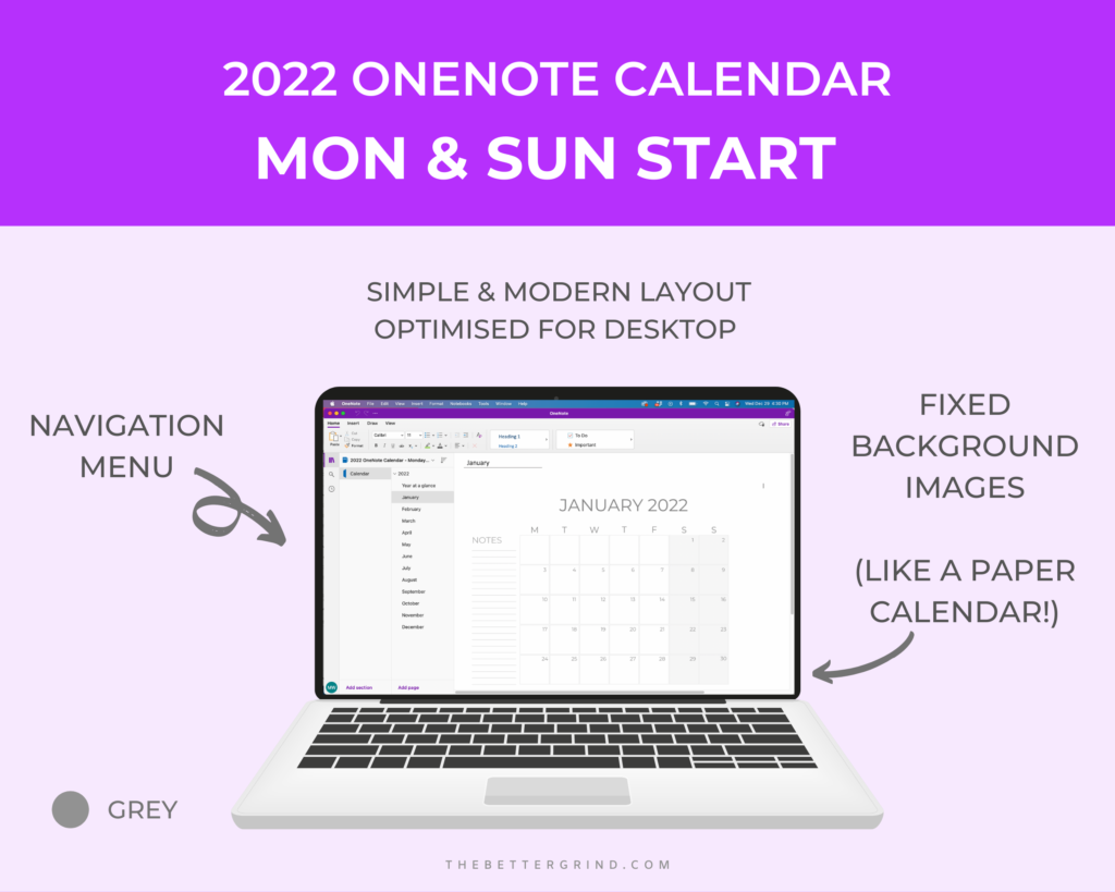 2022 Onenote Digital Planner 2022 Onenote Planner For Android