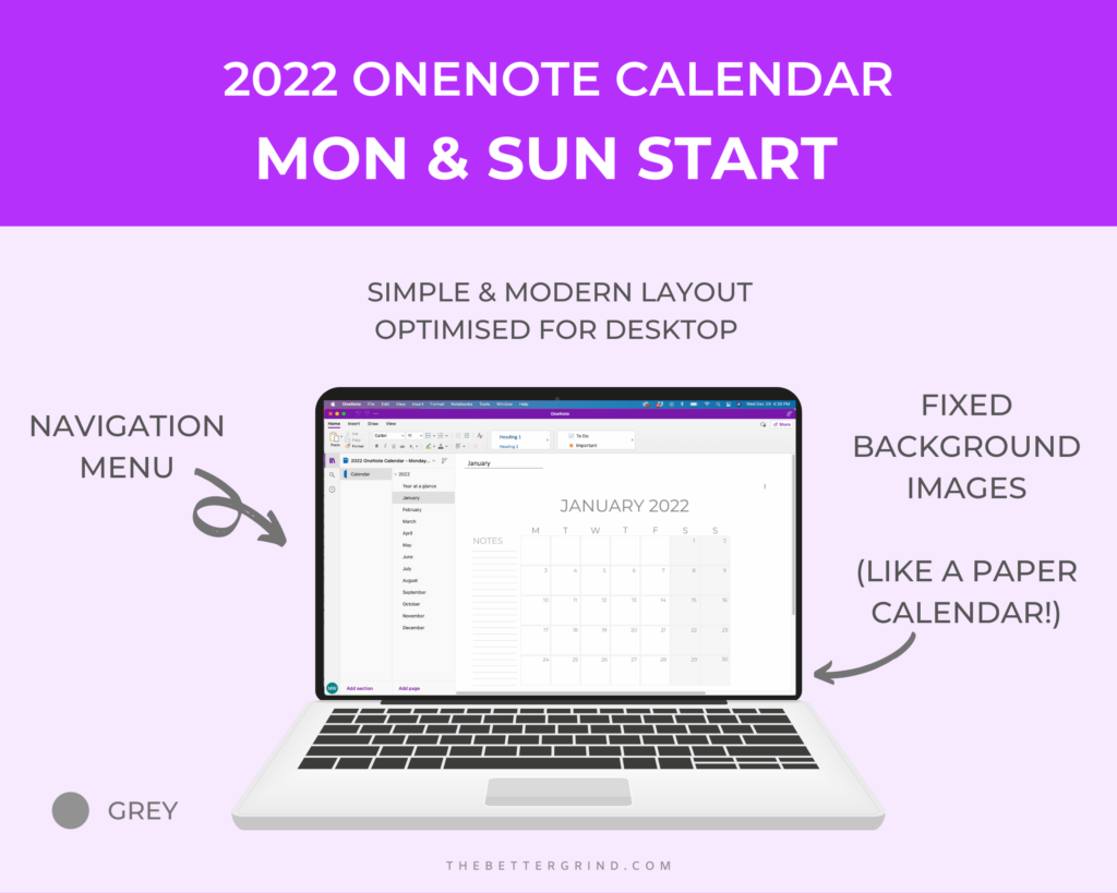 2022 Onenote Digital Planner 2022 Onenote Planner For Android 